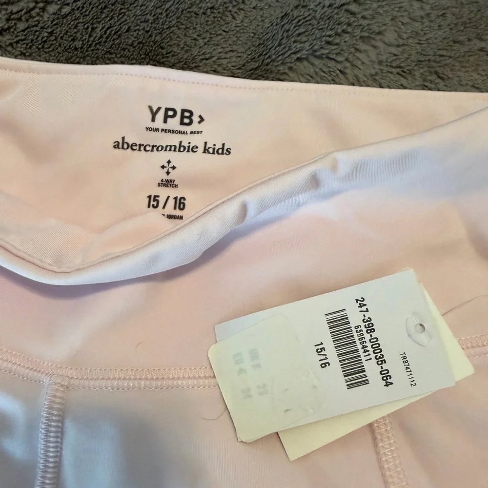 Abercrombie KidsLight Pink Flared Leggings NWT 15/16
